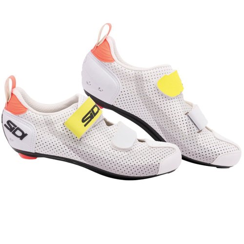 Sapatilha de Ciclismo Sidi T5 Air Carbon Triathlon Branca