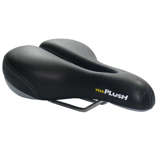 Selim de Bicicleta Velo Plush Confort Silver 165mm