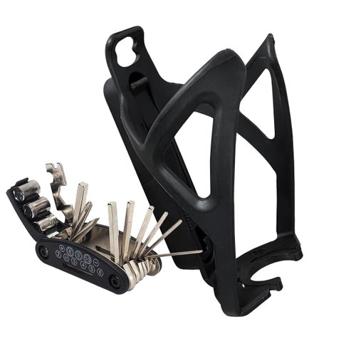 Suporte Garrafa de Ciclismo Absolute com Canivete e Espátulas