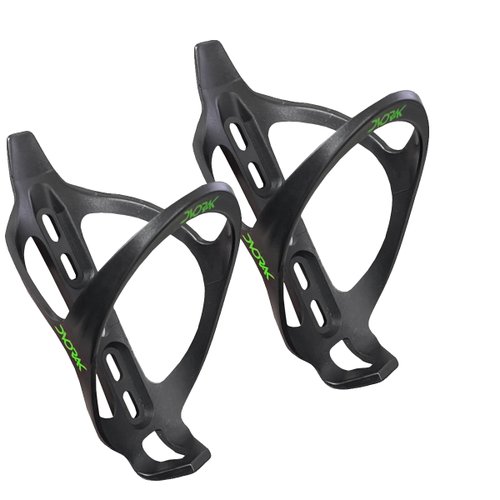 Kit Suporte Garrafa de Ciclismo Dvorak Preto e Verde 2 Unidades