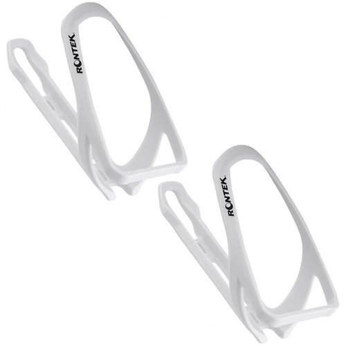 Kit Suporte Garrafa de Ciclismo Rontek TRP Branco 2 unidades