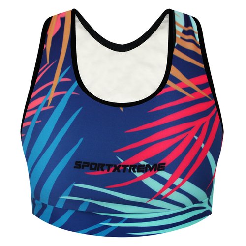 Top de Ciclismo SportXtreme Active Magnólia Azul e Vermelho