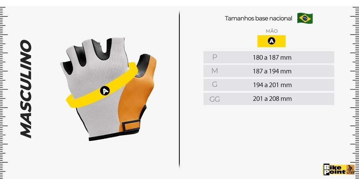 Luva de Ciclismo 100% Airmatic 22 Branca Luva de Ciclismo 100% Airmatic 22 Branca