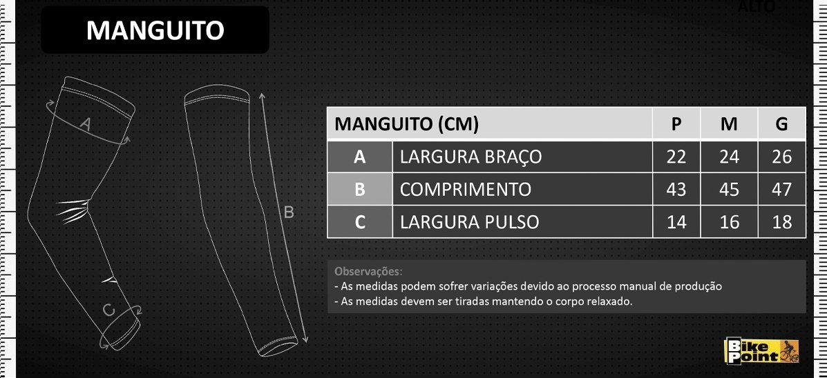 Manguito de Ciclismo SportXtreme Lines Preto e Cinza Manguito de Ciclismo SportXtreme Lines Preto e Cinza