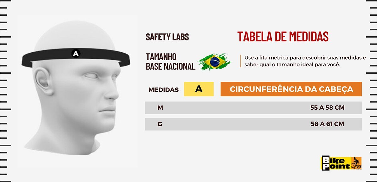 Capacete de Ciclismo Safety Labs Piste Preto Capacete de Ciclismo Safety Labs Piste Preto