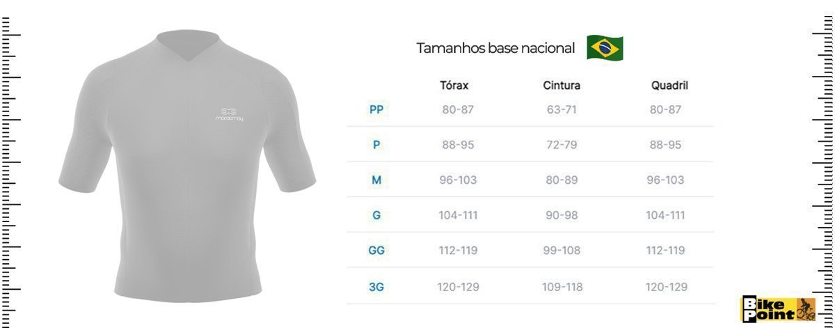 Camisa de Ciclismo Marcio May Segunda Pele Branca Camisa de Ciclismo Marcio May Segunda Pele Branca