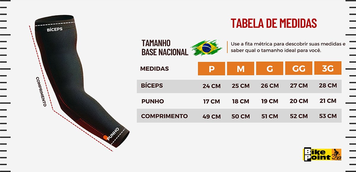 Manguito de Ciclismo Free Force Classic Arrow Inverno Preto Manguito de Ciclismo Free Force Classic Arrow Inverno Preto