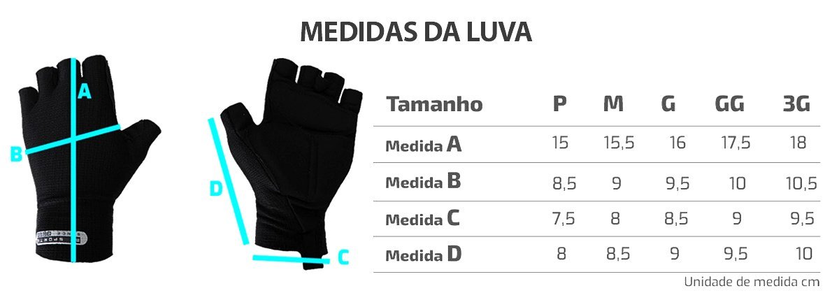 Luva de Ciclismo Mauro Ribeiro Fiber Preta Luva de Ciclismo Mauro Ribeiro Fiber Preta