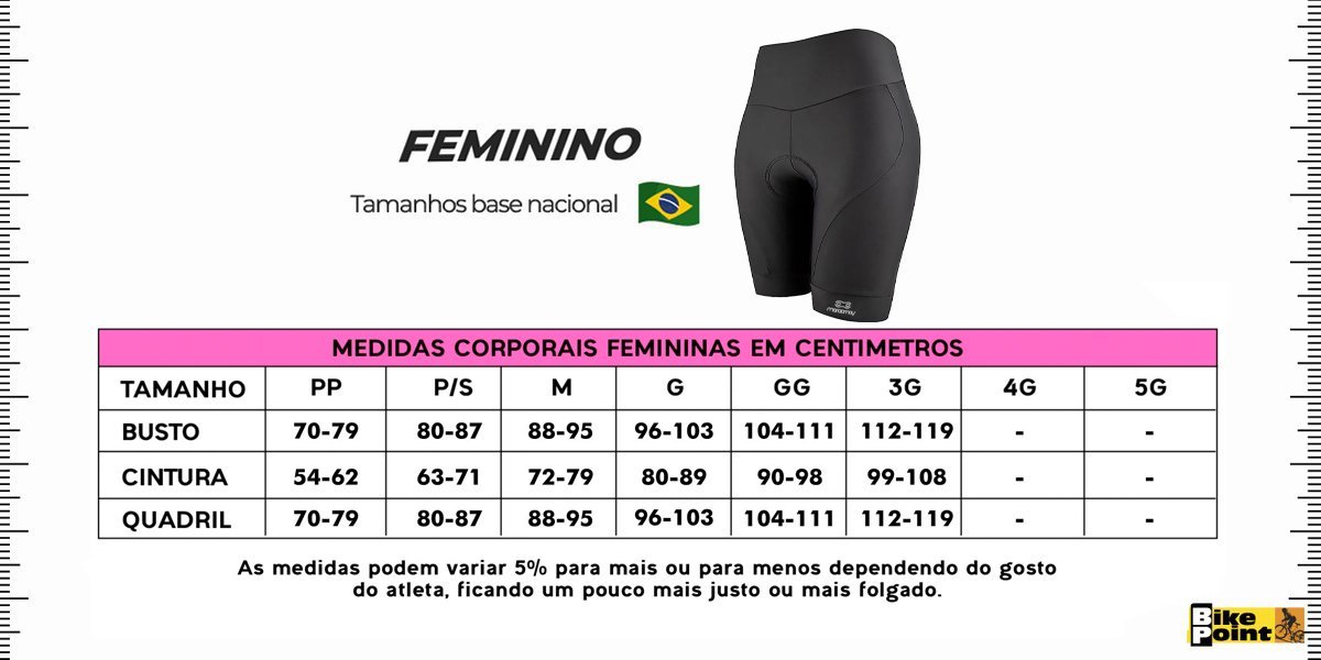 Bermuda de Ciclismo Marcio May Short Web One Feminina Preta Bermuda de Ciclismo Marcio May Short Web One Feminina Preta