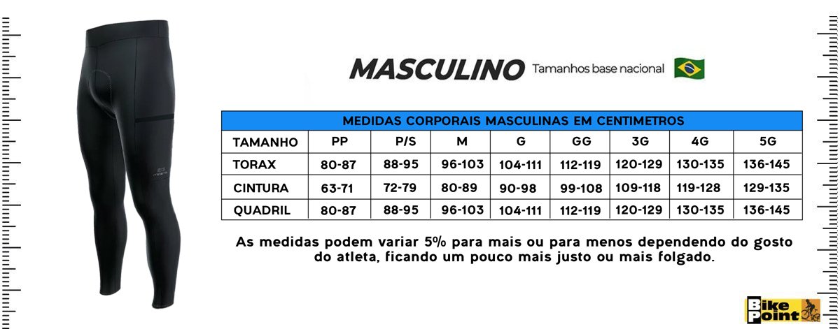 Calça de Ciclismo Marcio May Light Bag Preta Calça de Ciclismo Marcio May Light Bag Preta