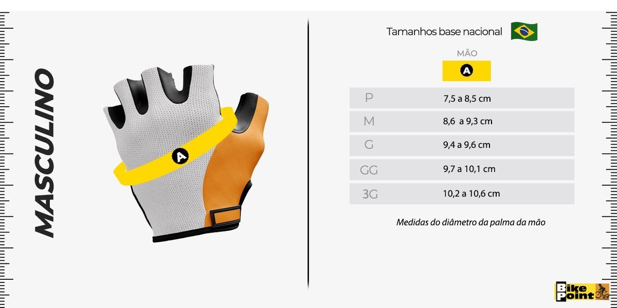 Luva de Ciclismo Arbok Mirage Preta Luva de Ciclismo Arbok Mirage Preta