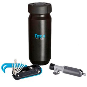 Armazenador Ferramentas Bicicletas Tacx com Co2 e Canivete Armazenador Ferramentas Bicicletas Tacx com Co2 e Canivete
