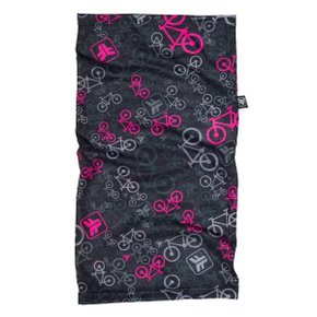 Bandana de Ciclismo Free Force Bicycle Preta e Rosa Bandana de Ciclismo Free Force Bicycle Preta e Rosa