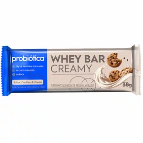 Barra Proteica Probiotica Whey Bar Cookies e Cream