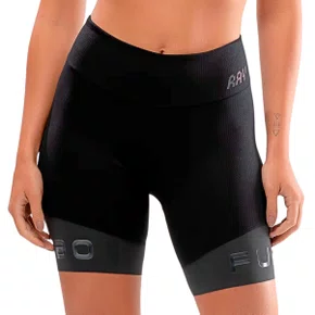 Bermuda de Ciclismo Furbo Emana Ray HT90 Feminina Preta
