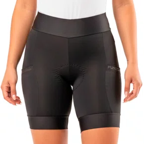 Bermuda de Ciclismo Furbo Montova Light Blade Feminina Preta