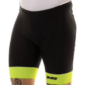 Bermuda de Ciclismo IMS Racing Comfort Preta e Amarela Bermuda de Ciclismo IMS Racing Comfort Preta e Amarela
