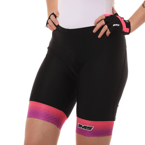 Bermuda de Ciclismo IMS Racing Comfort Feminina Preta e Rosa Bermuda de Ciclismo IMS Racing Comfort Feminina Preta e Rosa