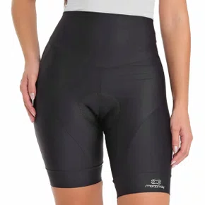 Bermuda de Ciclismo Marcio May Comfort Cos Alto Feminina Preta