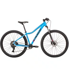 Bicicleta Oggi Float 5.0 HDS Shimano Essa Hidráulica Azul e Rosa