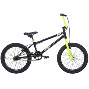 Bicicleta Pro-X BMX Série 5 Aro 20 Preta e Verde Bicicleta Pro-X BMX Série 5 Aro 20 Preta e Verde