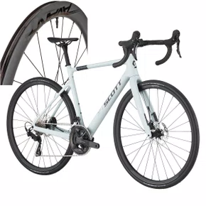 Bicicleta Scott Addict 50 105 + Roda de Carbono D50 Tubeless