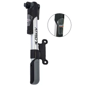 Bomba Ar de Bicicleta Atrio Alumínio com Manômetro 80 PSI Bomba Ar de Bicicleta Atrio Alumínio com Manômetro 80 PSI