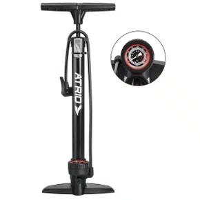 Bomba Ar de Bicicleta Atrio BI230 com Manômetro 120 PSI Bomba Ar de Bicicleta Atrio BI230 com Manômetro 120 PSI