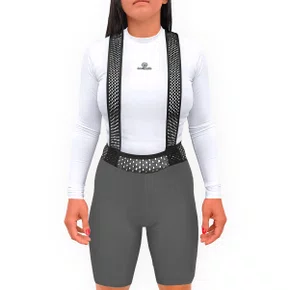 Bretelle de Ciclismo Barbedo Dolomites Feminino Cinza Bretelle de Ciclismo Barbedo Dolomites Feminino Cinza