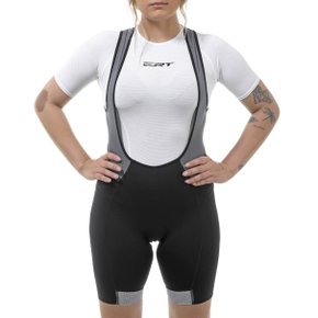 Bretelle de Ciclismo ERT Lady Gel Feminino Preto