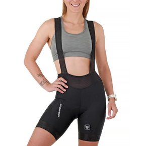 Bretelle de Ciclismo Free Force Endurance Feminino Preto