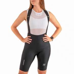 Bretelle de Ciclismo Free Force Endurance Feminino Preto