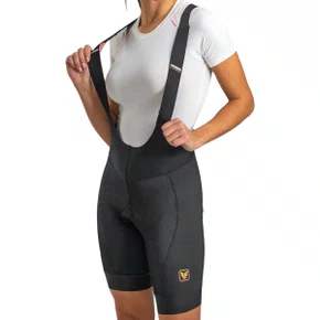 Bretelle de Ciclismo Free Force Performance Feminino Preto