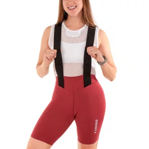 Bretelle de Ciclismo Furbo Unique 2.0 Feminino Vermelho