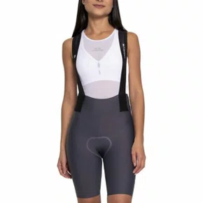 Bretelle de Ciclismo Marcio May Moove Gel Feminino Cinza