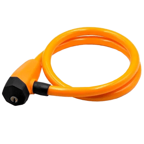 Cadeado para Bicicleta Rontek 11x650mm Espiral com Chave Laranja Cadeado para Bicicleta Rontek 11x650mm Espiral com Chave Laranja