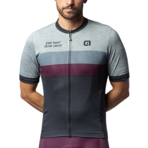 Camisa de Ciclismo ALÉ Chaos Cinza