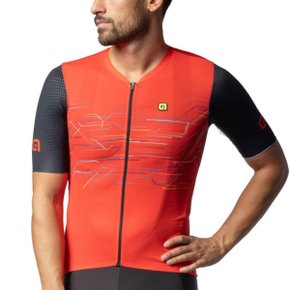 Camisa de Ciclismo ALÉ Megabyte Vermelha