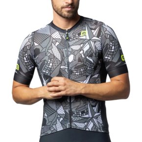 Camisa de Ciclismo ALÉ Pragma Over Cinza