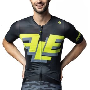 Camisa de Ciclismo ALÉ Sauvage Preta