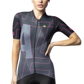 Camisa de Ciclismo ALÉ Synergy Feminina Preta