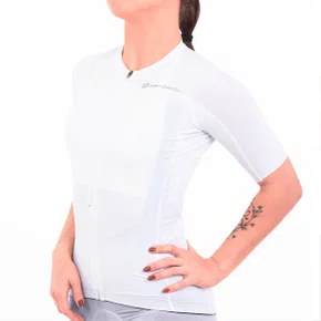 Camisa de Ciclismo Barbedo Trabzon Vanguard Feminina Branca Camisa de Ciclismo Barbedo Trabzon Vanguard Feminina Branca