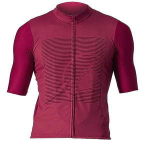Camisa de Ciclismo Castelli Bagarre Vermelha Camisa de Ciclismo Castelli Bagarre Vermelha