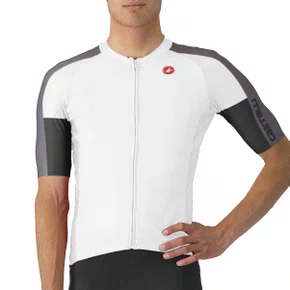 Camisa de Ciclismo Castelli Entrata VI Branca