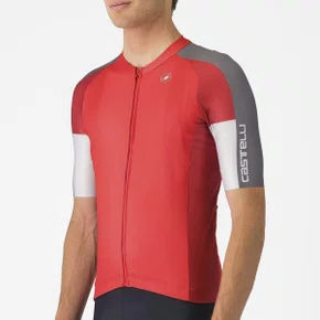 Camisa de Ciclismo Castelli Entrata VI Vermelha