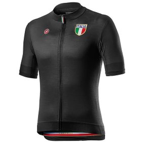 Camisa de Ciclismo Castelli Italia 2.0 Preta