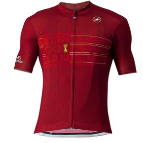 Camisa de ciclismo Castelli Giro D'Italia Zoncolan Vermelha
