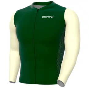 Camisa de Ciclismo ERT Euro Kryptonita Manga Longa Verde Camisa de Ciclismo ERT Euro Kryptonita Manga Longa Verde