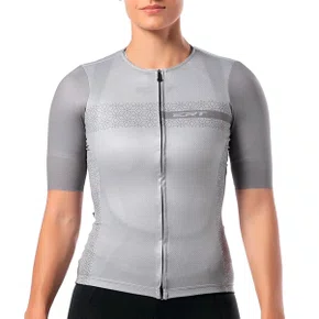 Camisa de Ciclismo ERT Lady Feminina Cinza