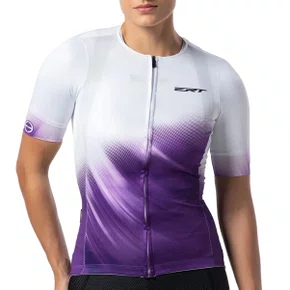 Camisa de Ciclismo ERT Lady Feminina Roxa